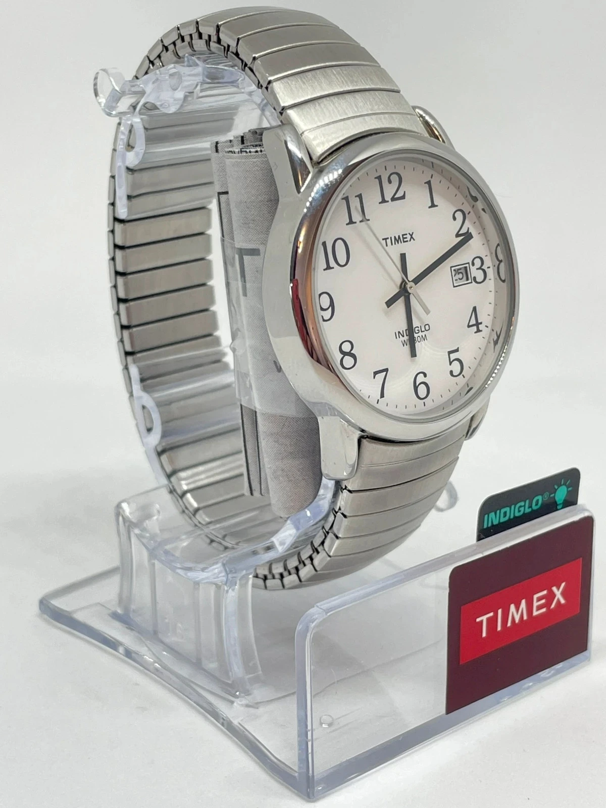 Reloj TIMEX Indigo, original nuevo con caja | Acero inoxidable, luz nocturna, modelo WR 30M – photo 5